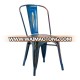 china supplier stackable metal dining chair, metal dining chair for cafe, walmart gunmetal metal dining chair