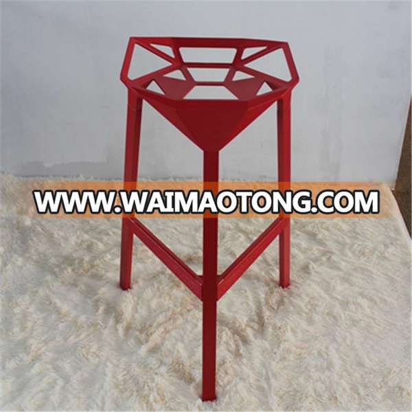 Replica Italian design aluminum stacking Konstantin Grcic barstool chair stool one